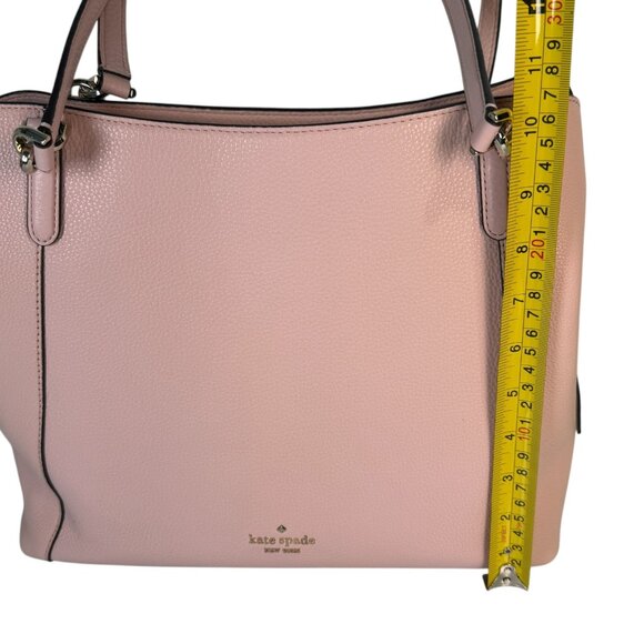 Kate Spade Jackson Leather Pink Triple Compartment Shoulder Bag - Picture 16 of 16